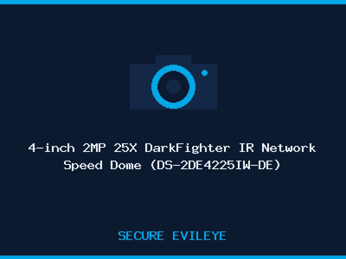 4-inch 2MP 25X DarkFighter IR Network Speed Dome (DS-2DE4225IW-DE)