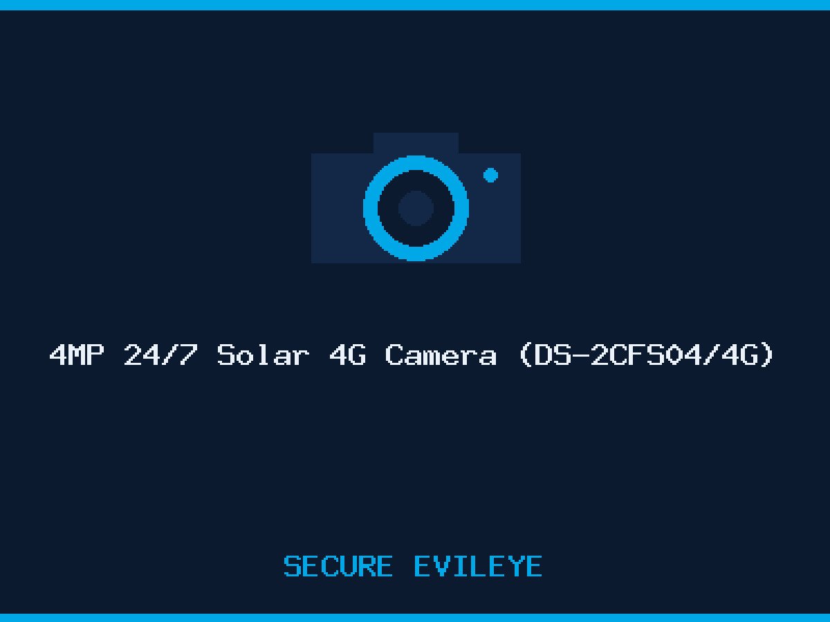 4MP 24/7 Solar 4G Camera (DS-2CFS04/4G)