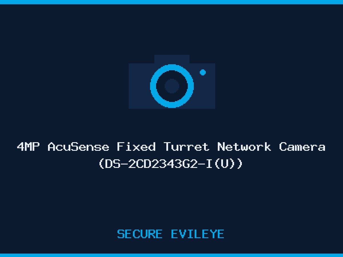 4MP AcuSense Fixed Turret Network Camera (DS-2CD2343G2-I(U))
