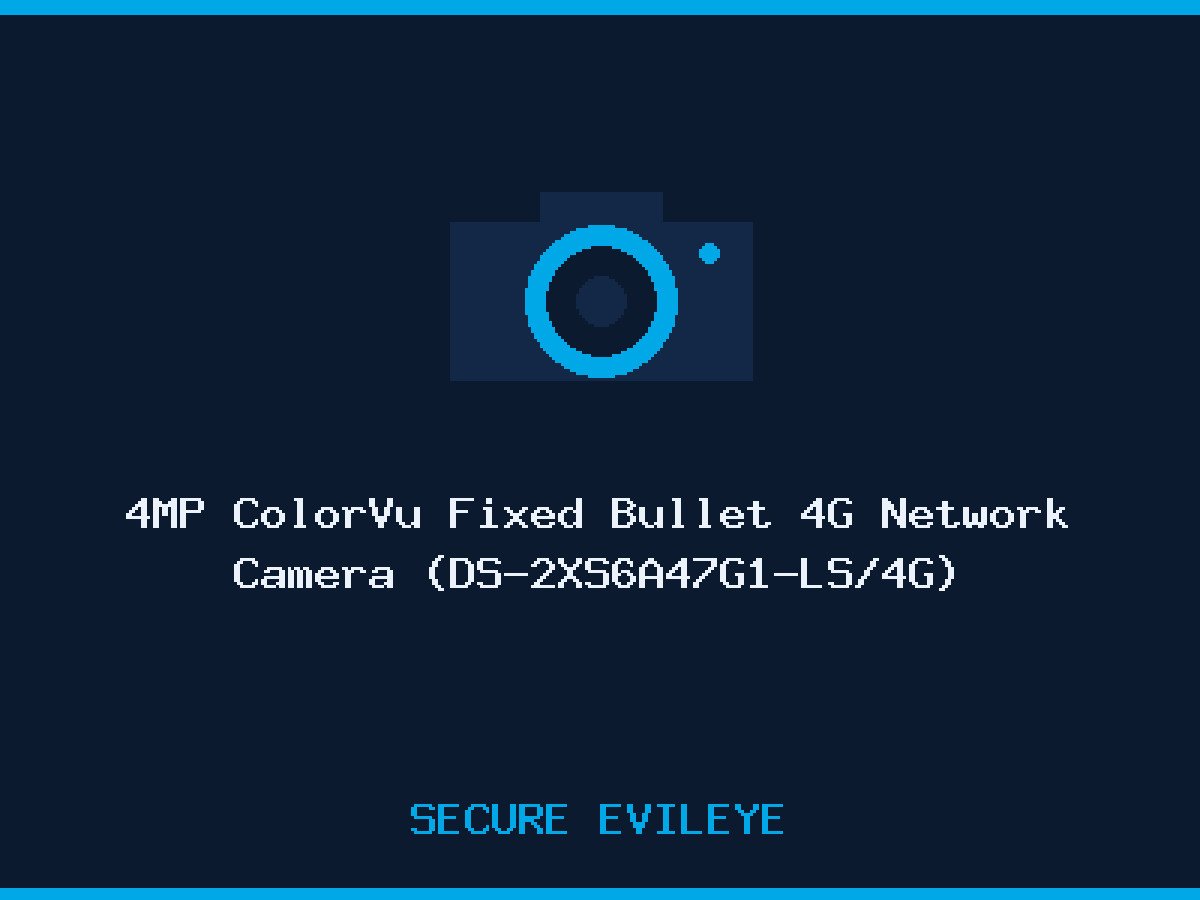 4MP ColorVu Fixed Bullet 4G Network Camera (DS-2XS6A47G1-LS/4G)