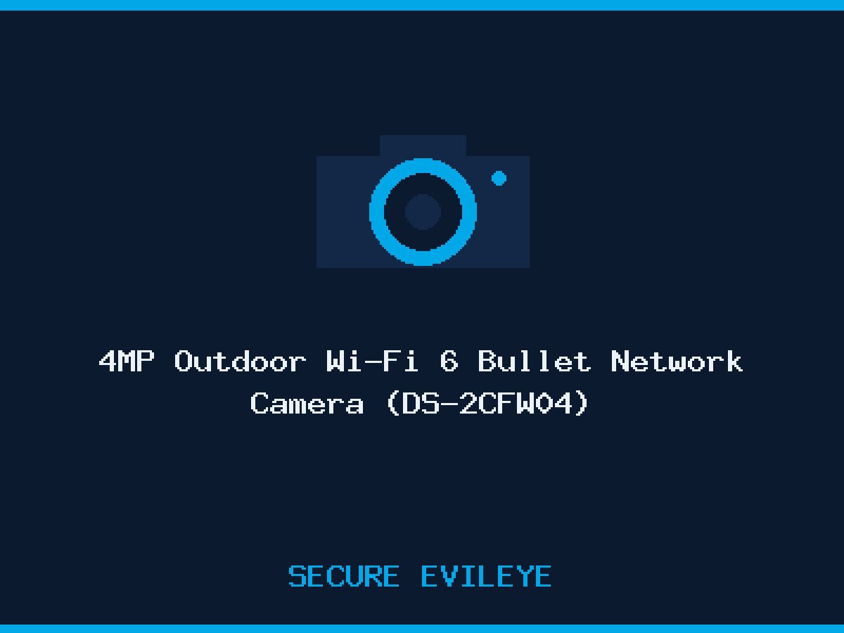 4MP Outdoor Wi-Fi 6 Bullet Network Camera (DS-2CFW04)