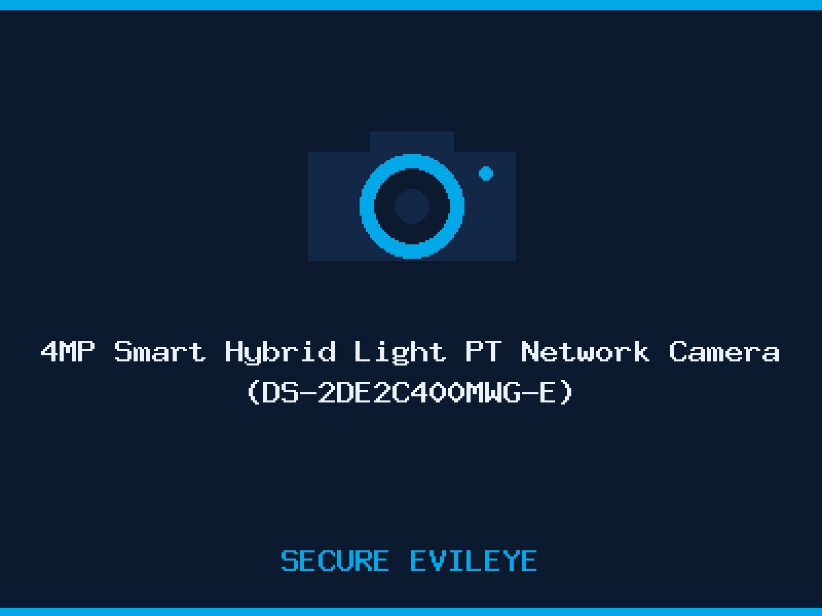 4MP Smart Hybrid Light PT Network Camera (DS-2DE2C400MWG-E)