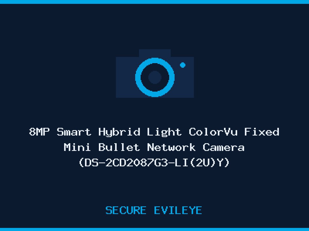 8MP Smart Hybrid Light ColorVu Fixed Mini Bullet Network Camera (DS-2CD2087G3-LI(2U)Y)