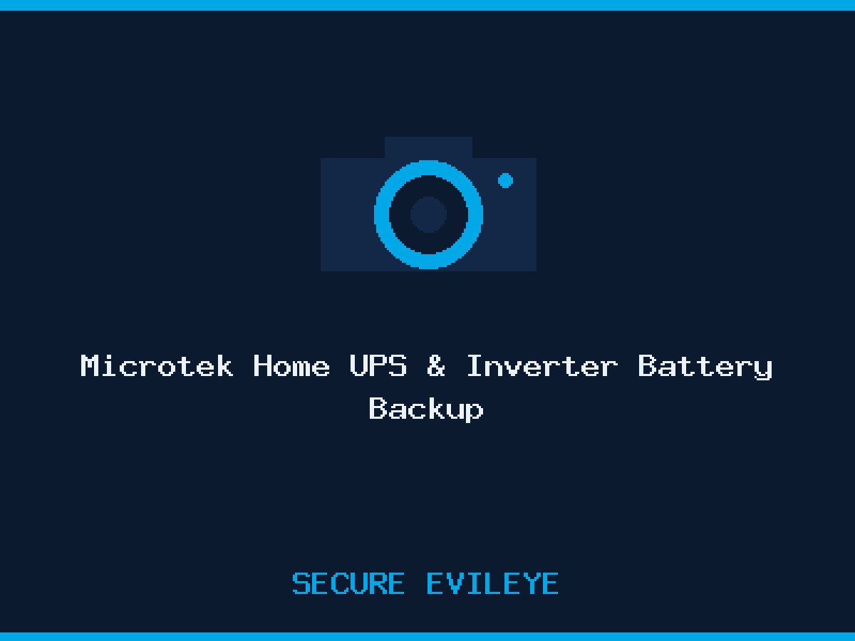 Microtek Home UPS & Inverter Battery Backup
